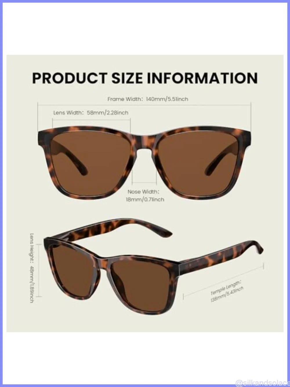 Polarized Retro Square Sunglasses UV Protection Unisex Lightweight Full Frame